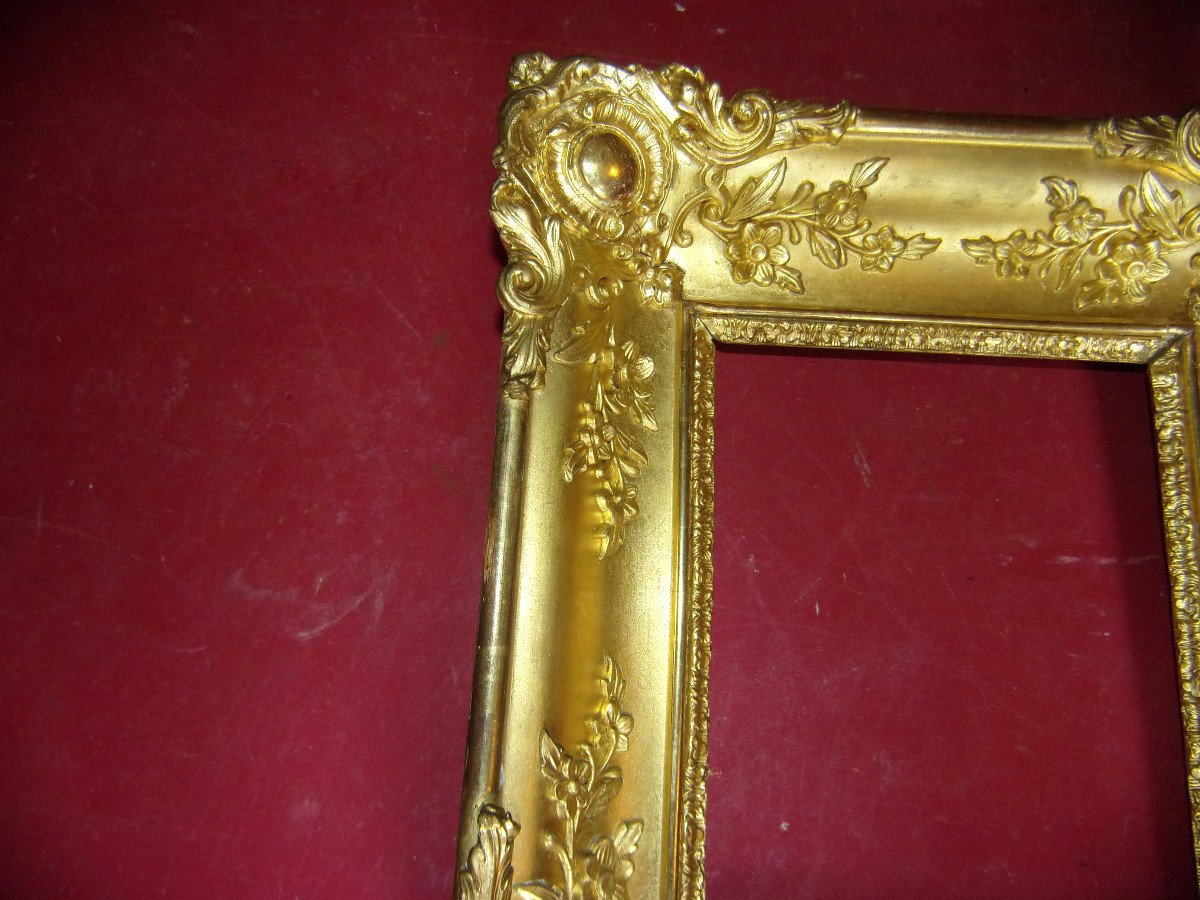 19th Century Frame, In Gilded Wood.-photo-2