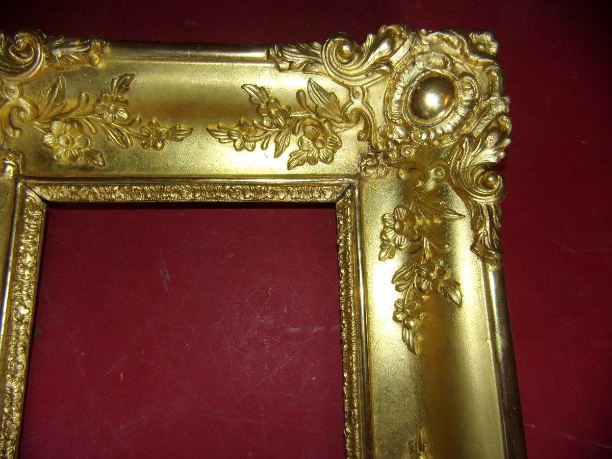 19th Century Frame, In Gilded Wood.-photo-3