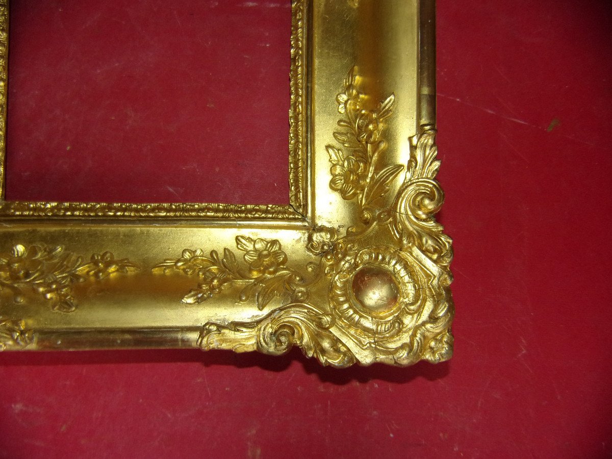 19th Century Frame, In Gilded Wood.-photo-4