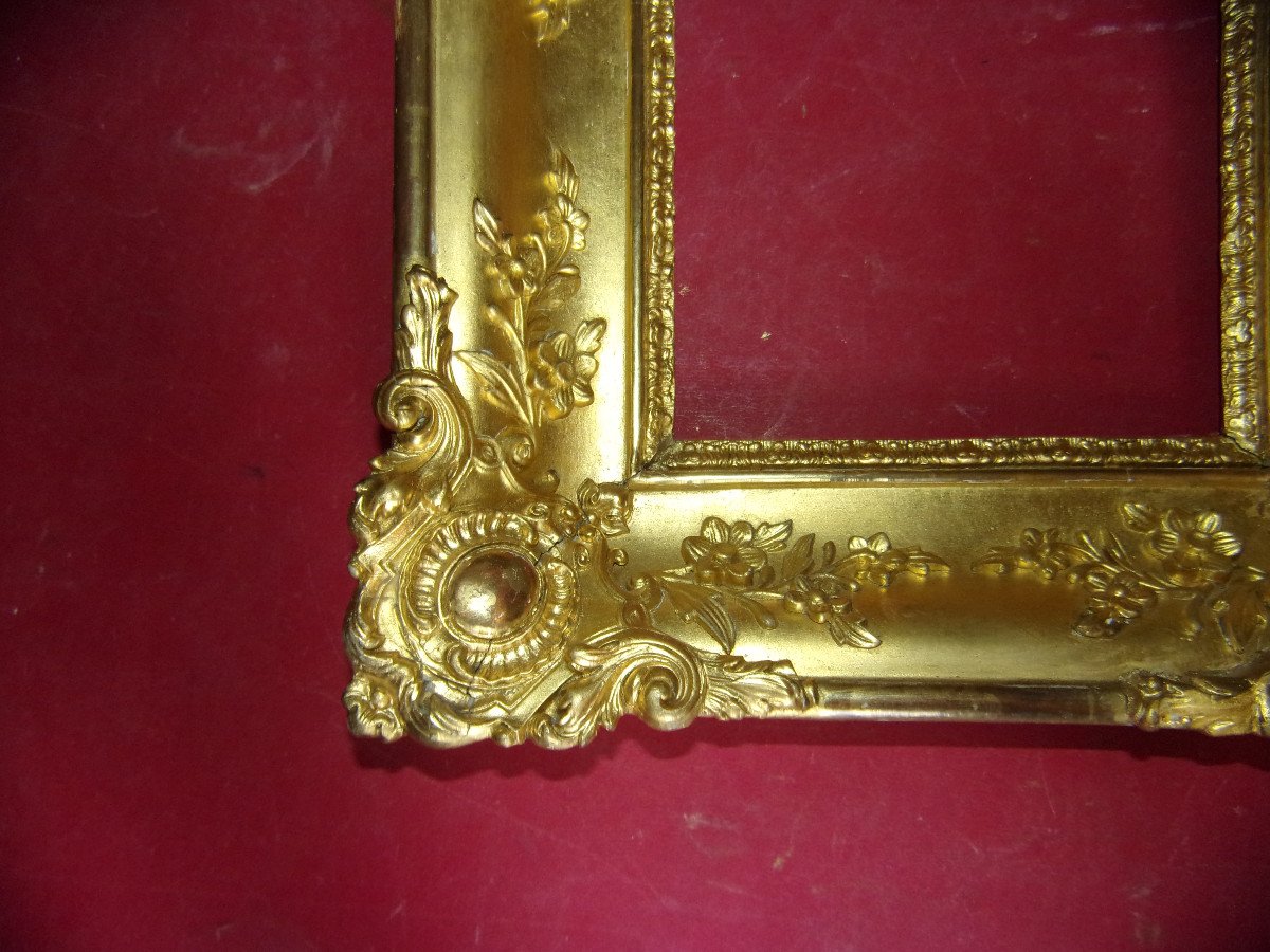 19th Century Frame, In Gilded Wood.-photo-1