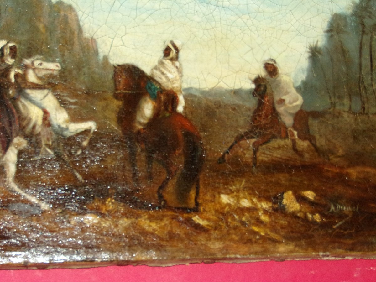 Scène Orientaliste, Tableau époque 19ème.-photo-3