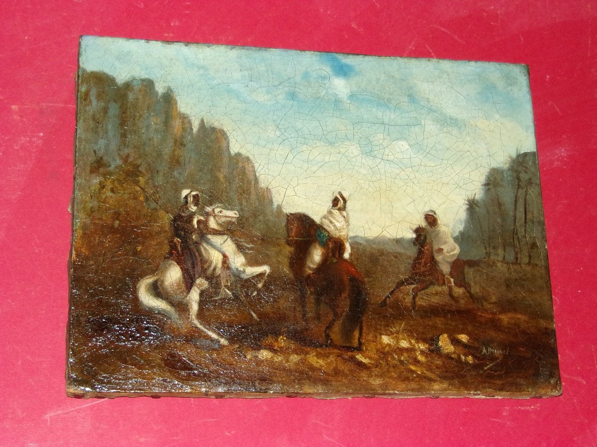 Orientalist Scene, 19th Century Painting.