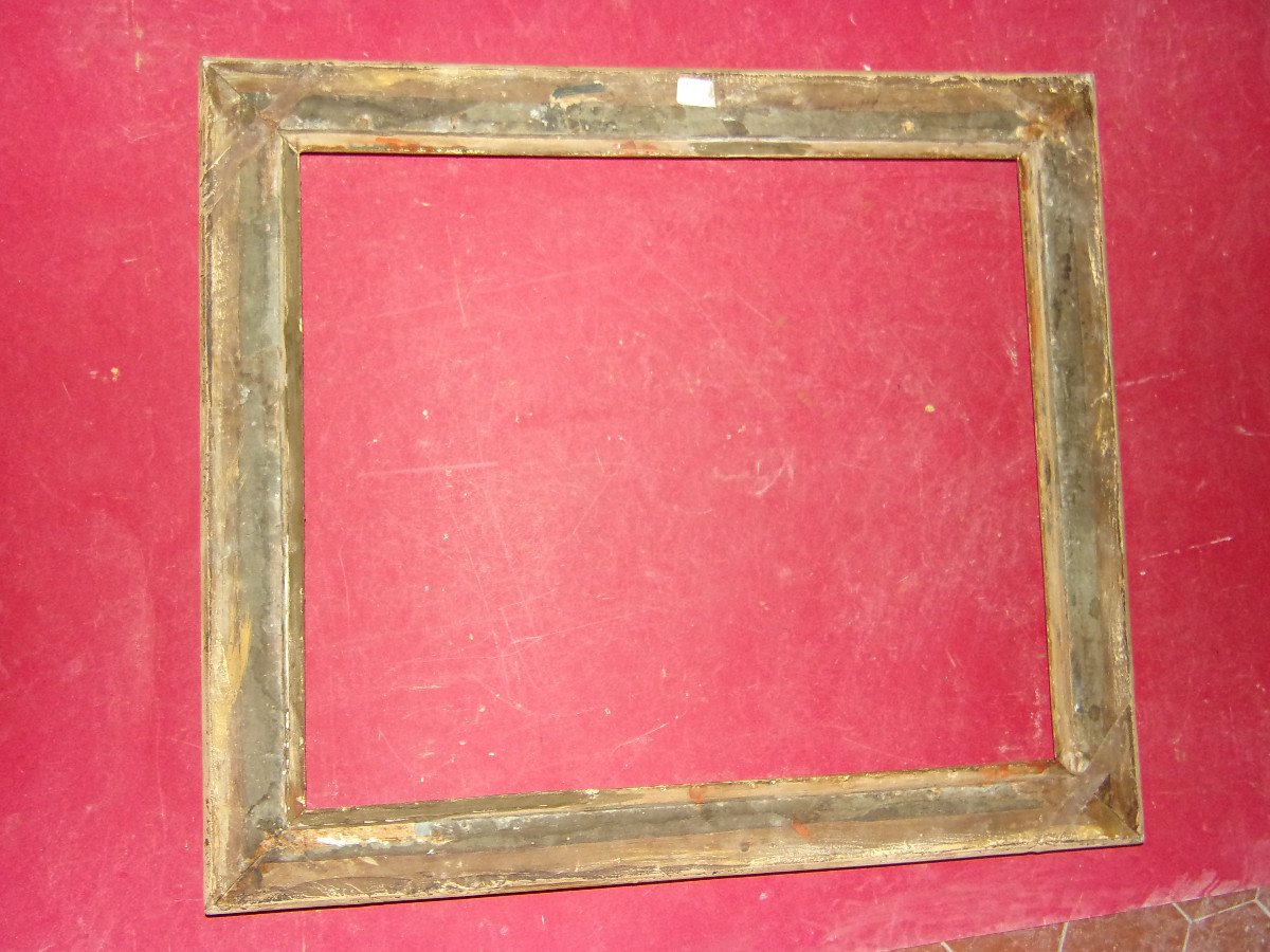 19th Century Frame, Empire, In Gilded Wood.-photo-4