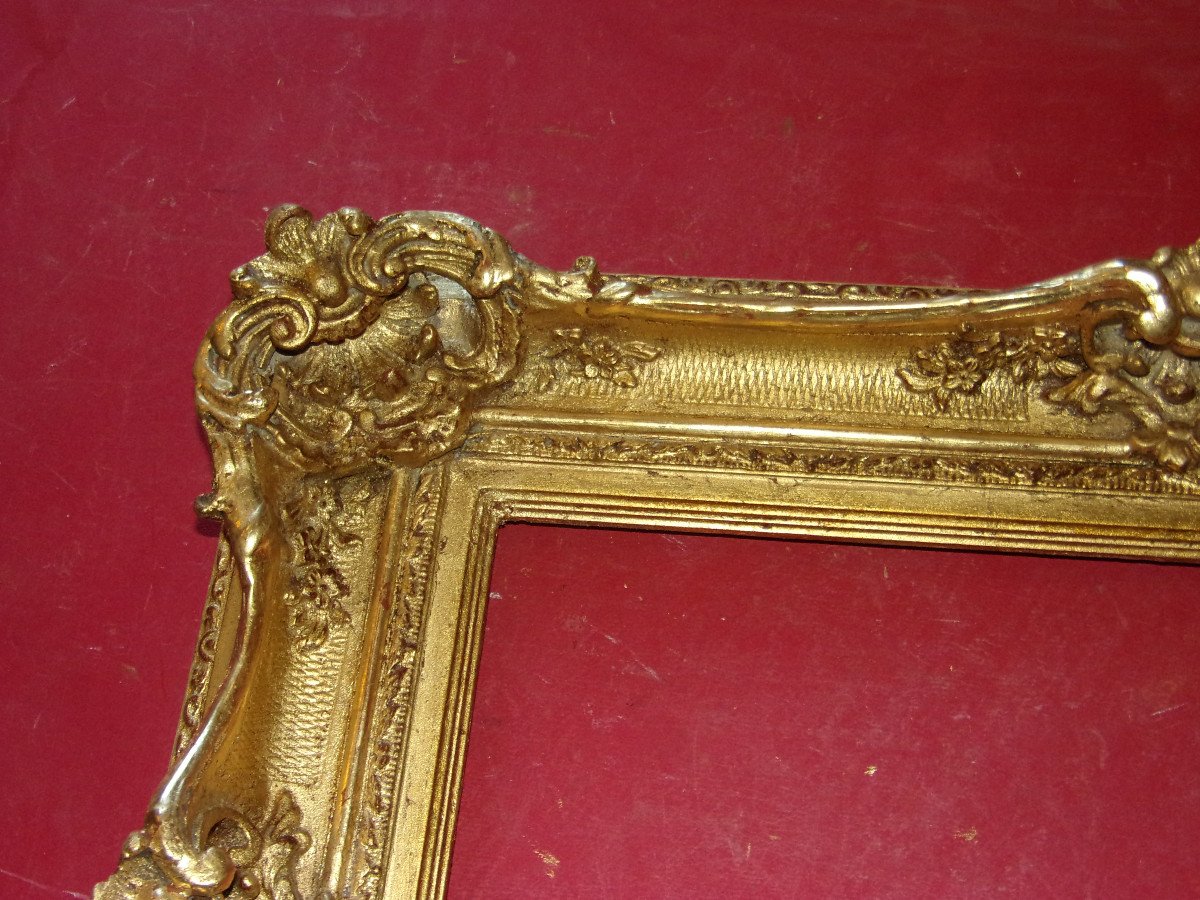 19th Century Frame, In Gilded Wood.-photo-2