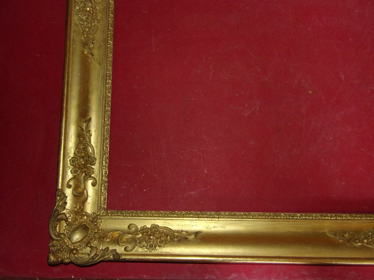 19th Century Frame, In Gilded Wood.-photo-1