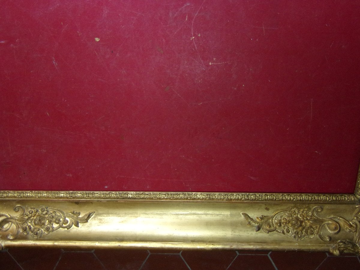 19th Century Frame, In Gilded Wood.-photo-2