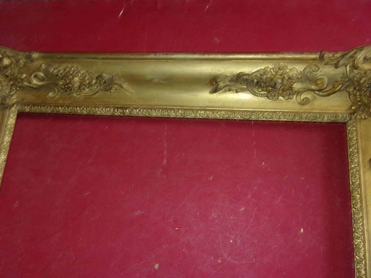 19th Century Frame, In Gilded Wood.-photo-3