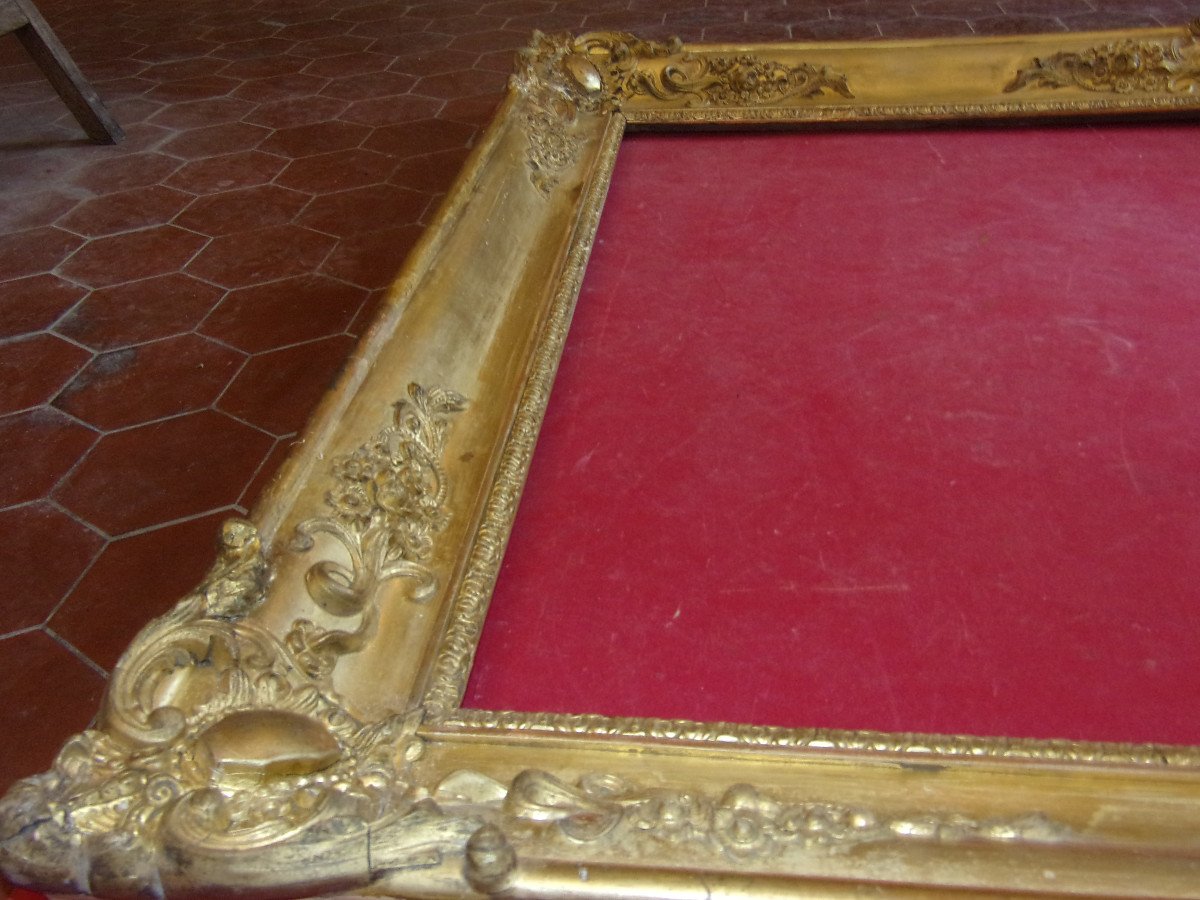 19th Century Frame, In Gilded Wood.-photo-4