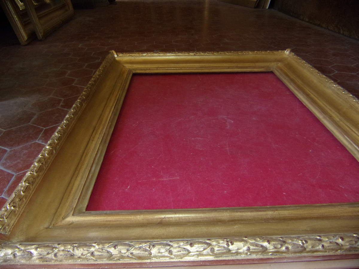 19th Century Frame, In Gilded Wood.-photo-1