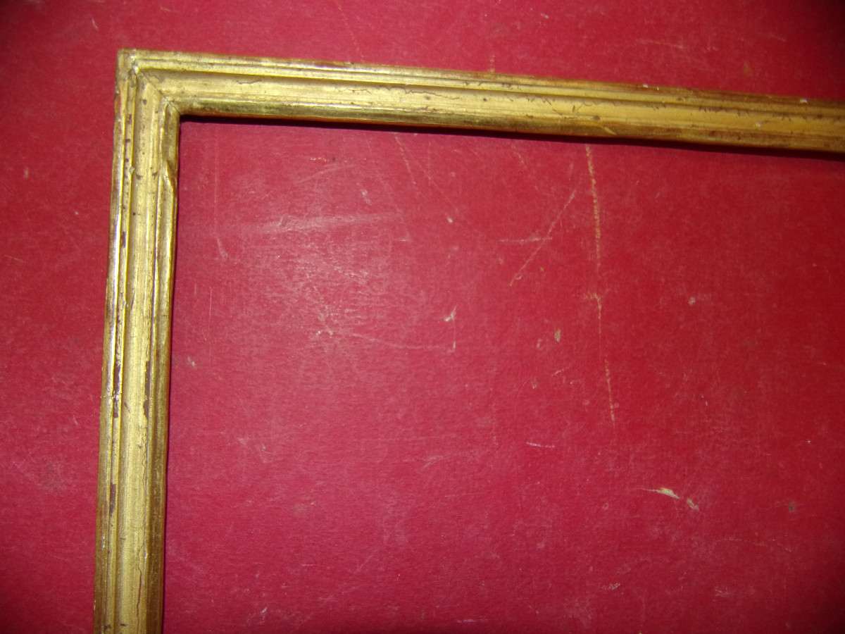 Small Louis XVI Frame, 18th Century, In Gilded Wood.-photo-2