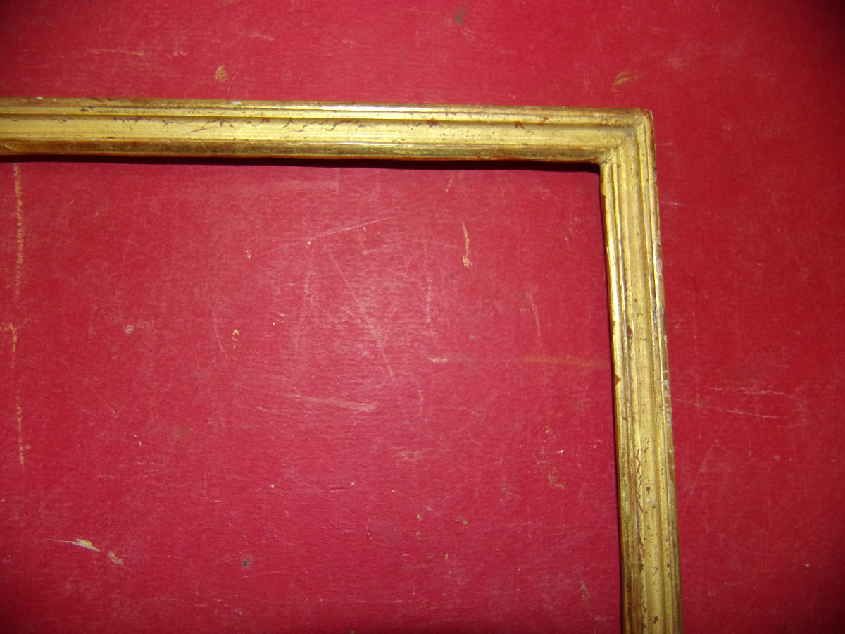 Small Louis XVI Frame, 18th Century, In Gilded Wood.-photo-3