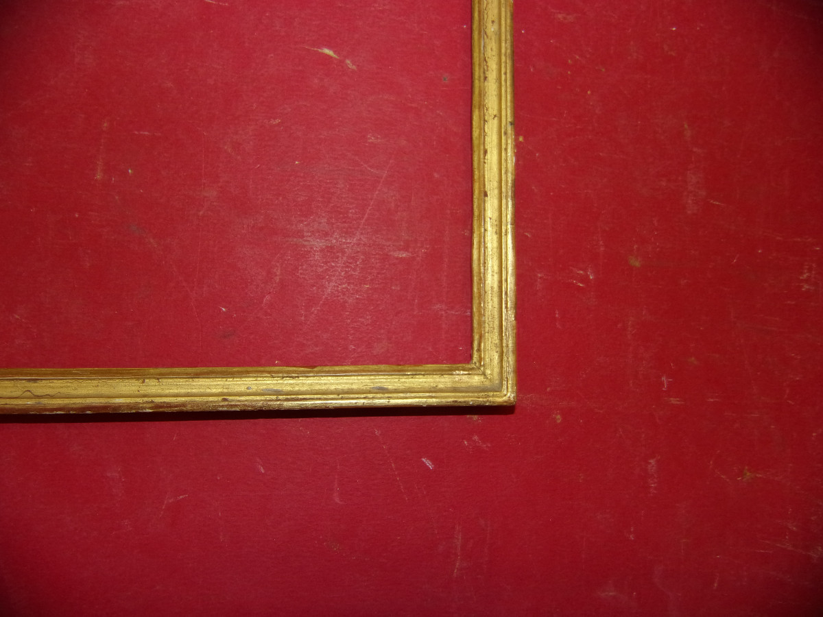 Small Louis XVI Frame, 18th Century, In Gilded Wood.-photo-4