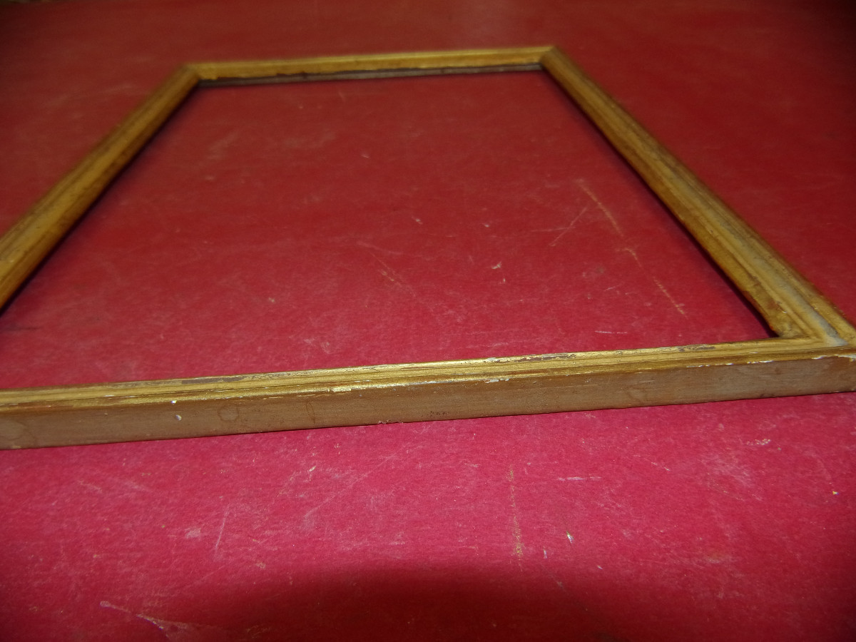 Small Louis XVI Frame, 18th Century, In Gilded Wood.-photo-3