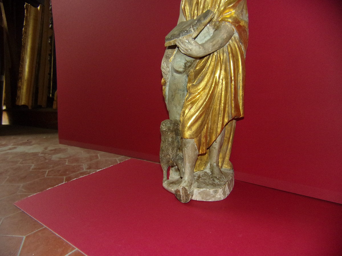 Statue, Christ In Carved Wood, Polychrome, 18th Century.-photo-3