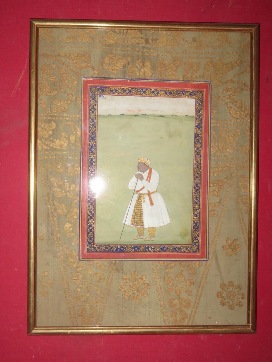 Hindu King Akbar, Watercolor Era 18-19th.-photo-2