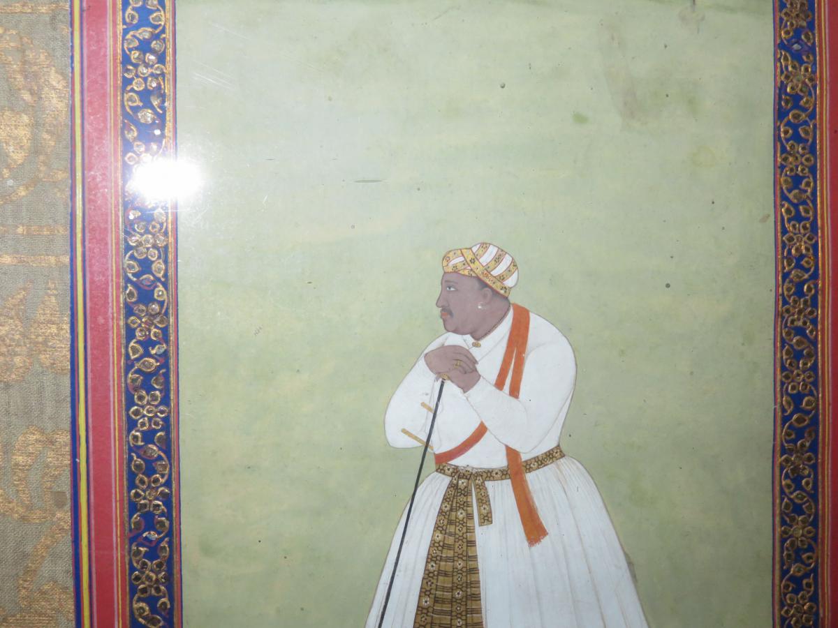 Hindu King Akbar, Watercolor Era 18-19th.-photo-4