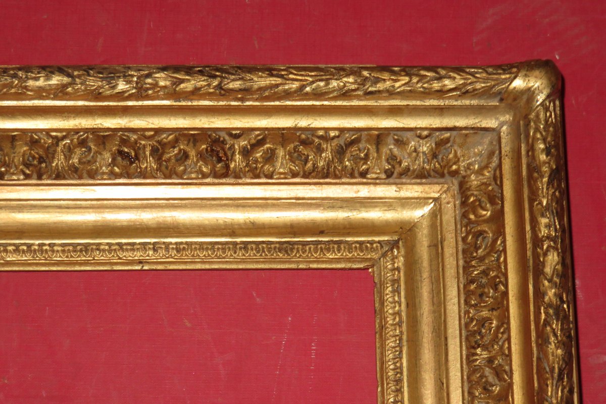 19th Century Frame, In Golden Wood.-photo-3