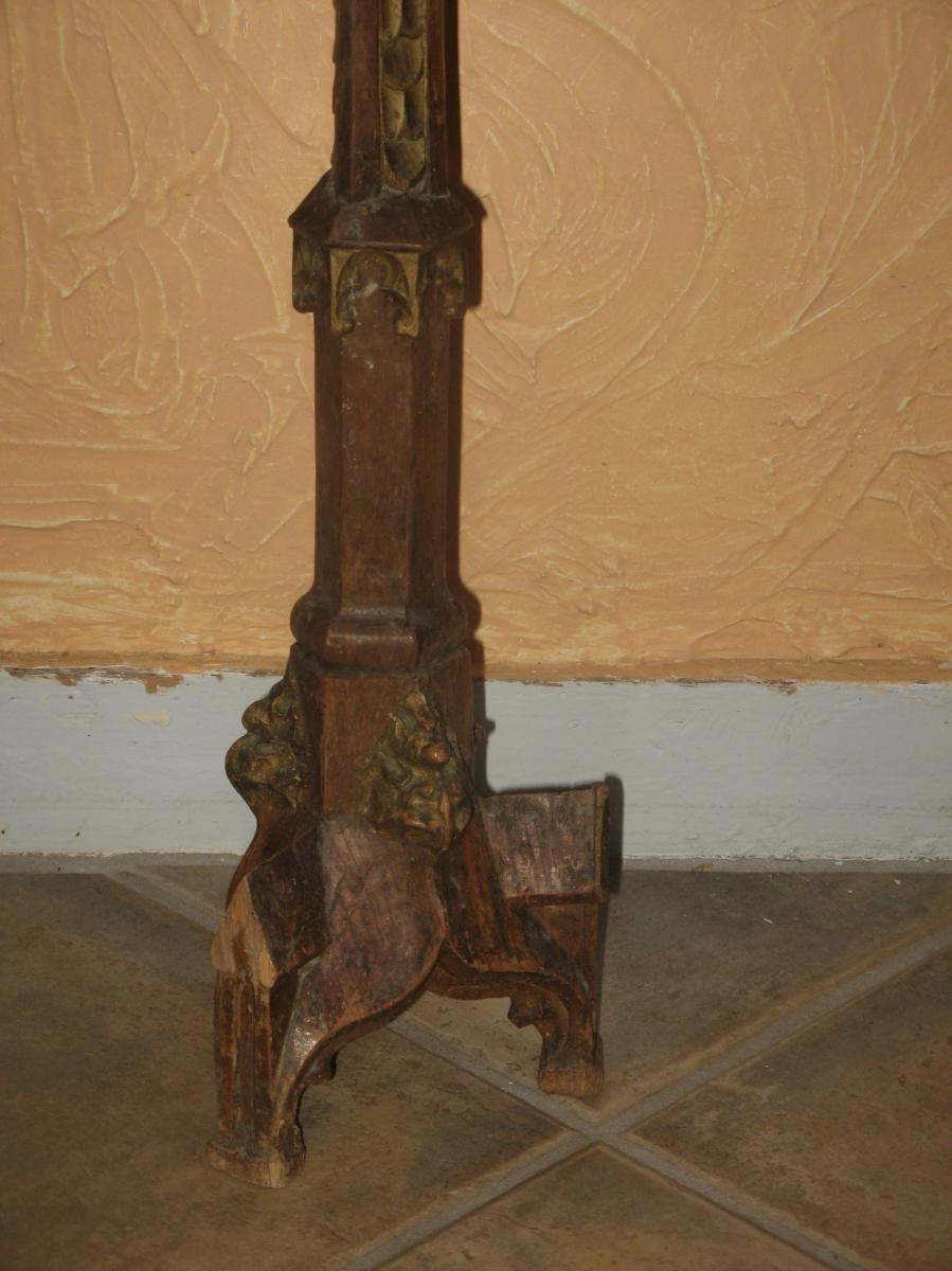 Pair Of Candlesticks 18th Century.-photo-2