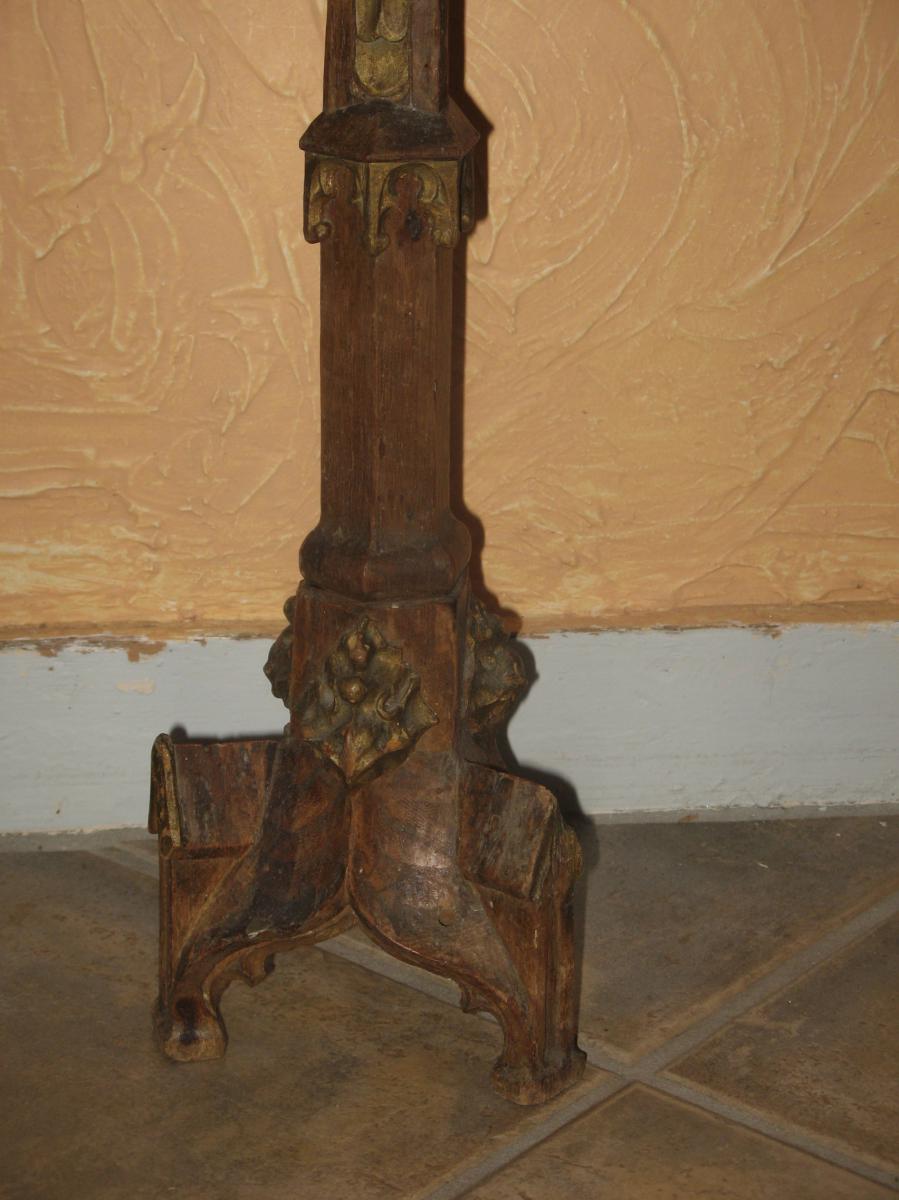 Pair Of Candlesticks 18th Century.-photo-3