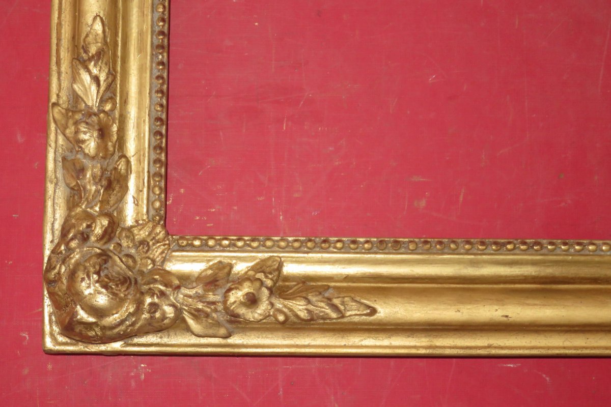 19th Century Frame, In Golden Wood.-photo-1