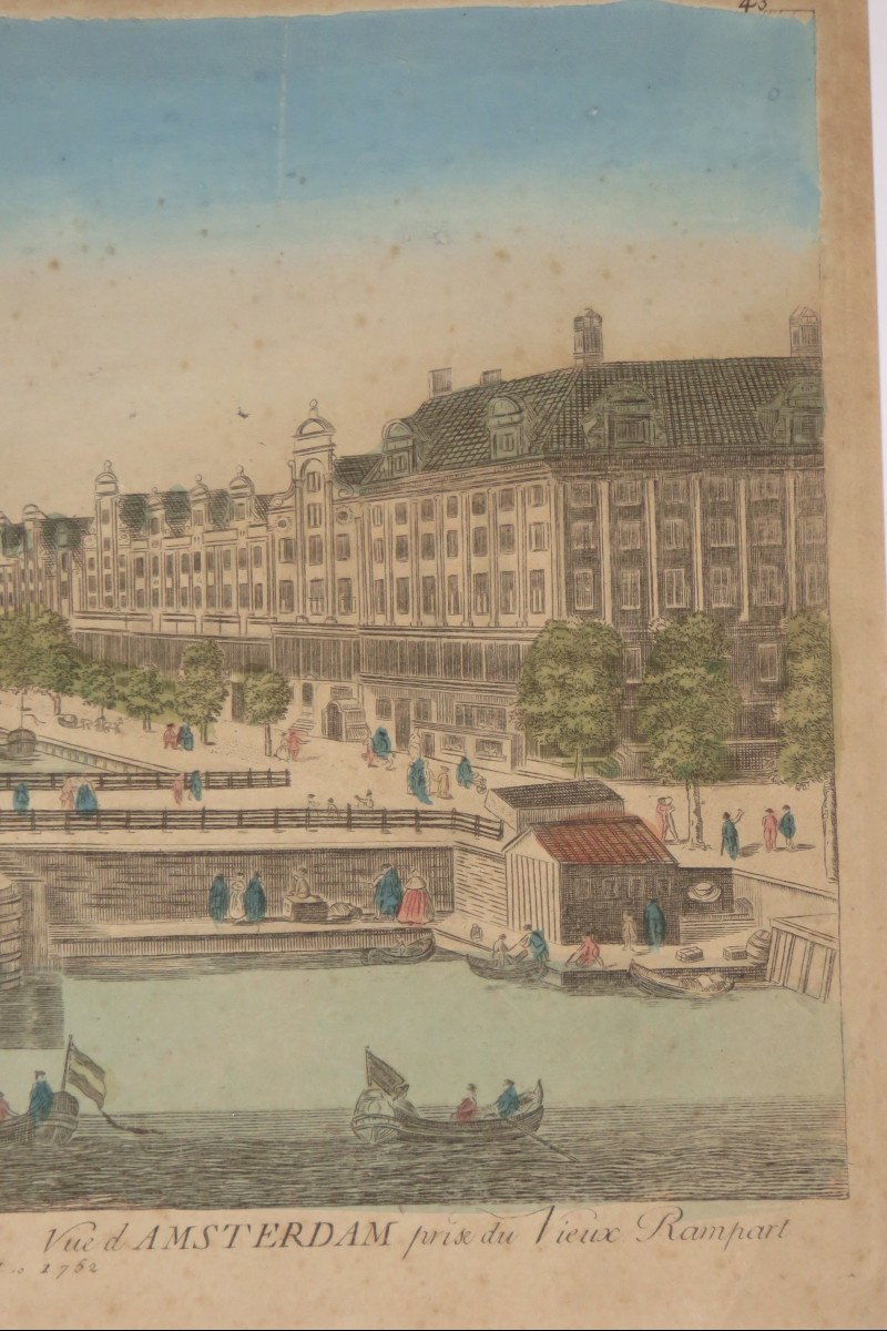 Amsterdam, 18th Century Optical View.-photo-1