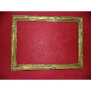 Frame From The Early 18th Century, Louis XV In Golden Wood.