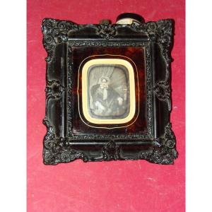 Daguerreotype With Its Frame, 19th Century.