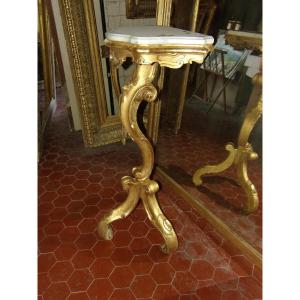 Gilded Wooden Console, 19th Century.