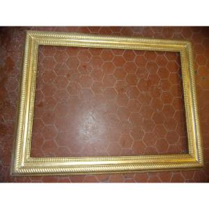  Large 19th Century Frame, In Gilded Wood.