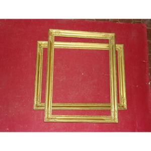 Pair Of 19th Century Frames, In Gilded Wood.