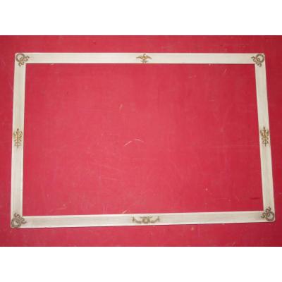 Painted Frame Attributes With Copper, Late 19th Time.