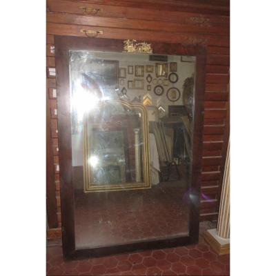 Mercury Mirror With Its Wooden Frame, Early 19th Time.