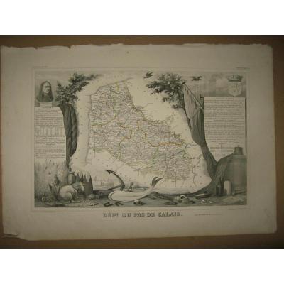 Carte Levasseur, 19ème, département du Calais.