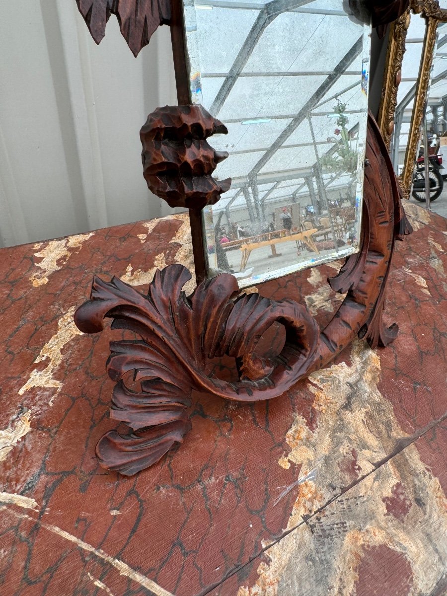 Wooden Dragon Mirror Carved In The Style Of Viardot -photo-4