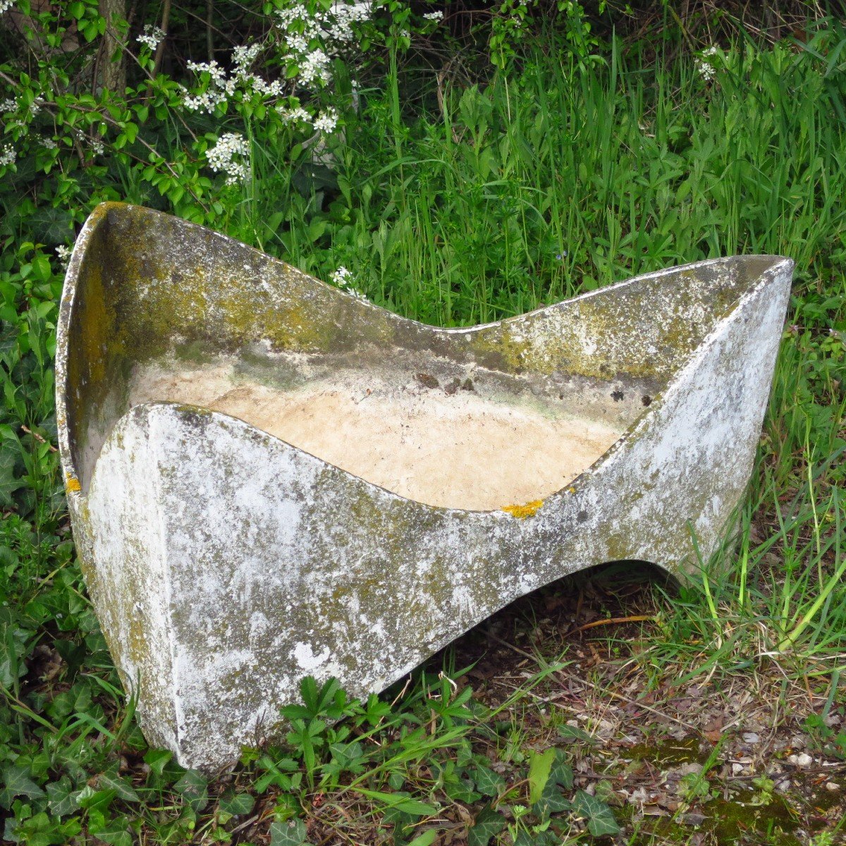 Paire de jardinières de Willy Guhl dites "molaires", Eternit AG/ELO 1954-photo-1