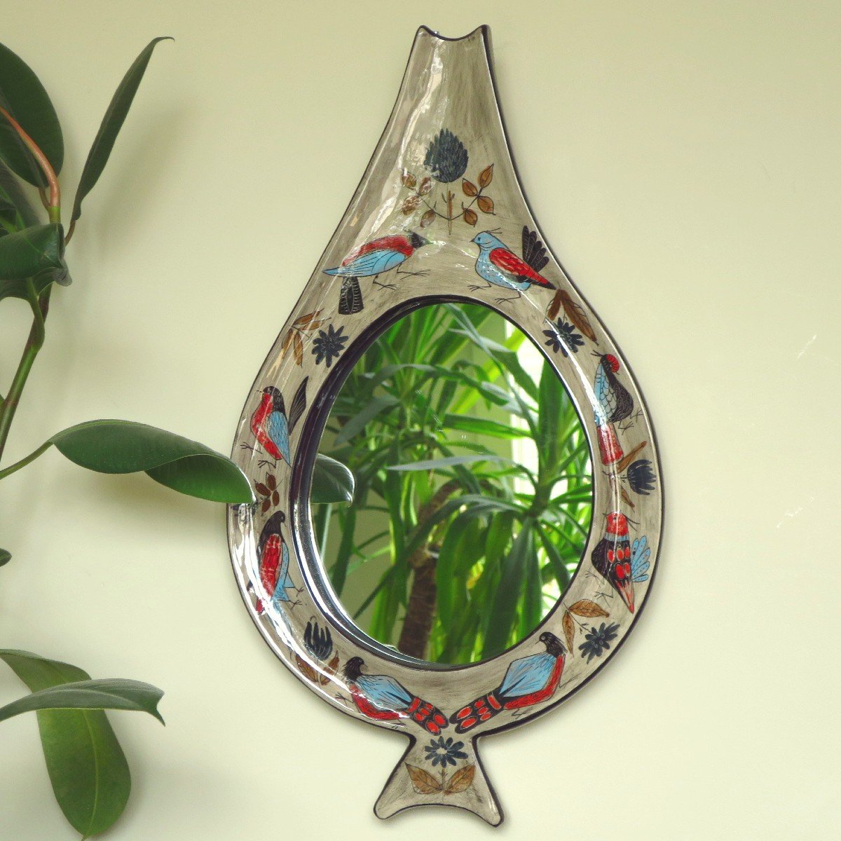 Miroir  céramique de Jean de Lespinasse 