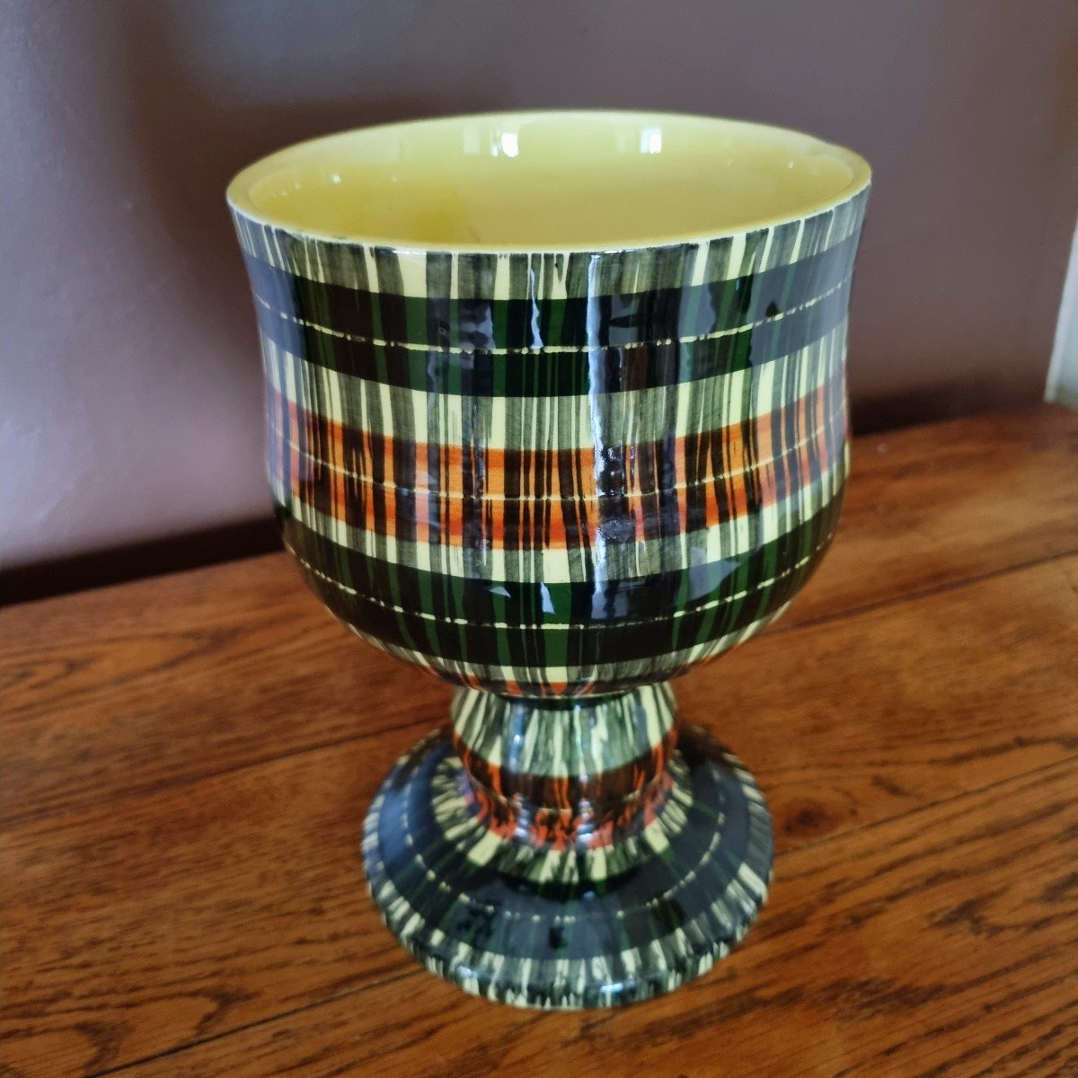 Saint Clément Footed Cup Around 1950-photo-3