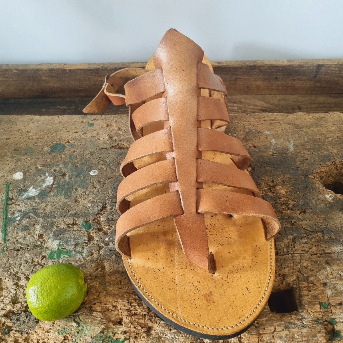 Tropézienne Advertising Sandal, Camargue, Large Model Circa 1950-photo-2