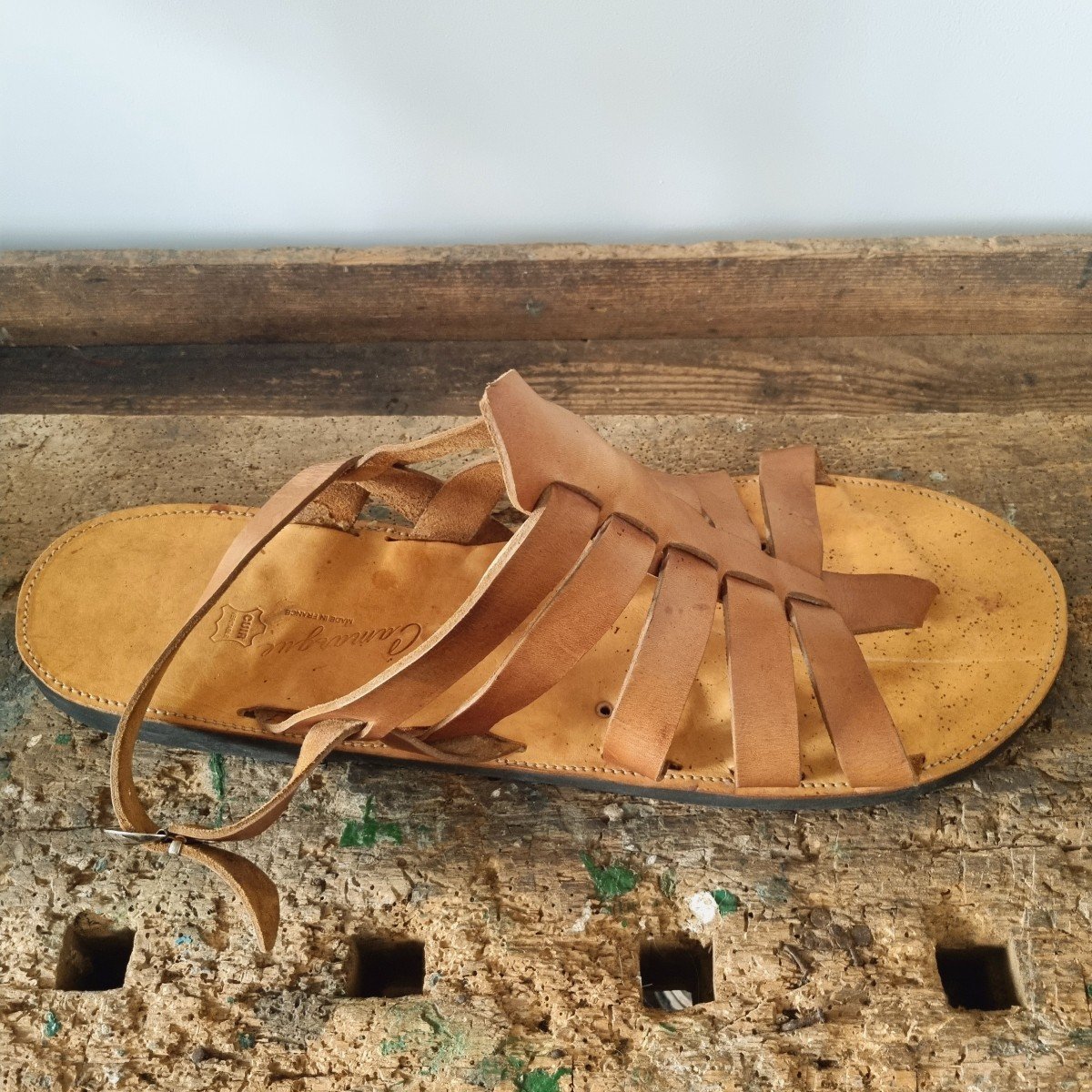 Tropézienne Advertising Sandal, Camargue, Large Model Circa 1950-photo-6