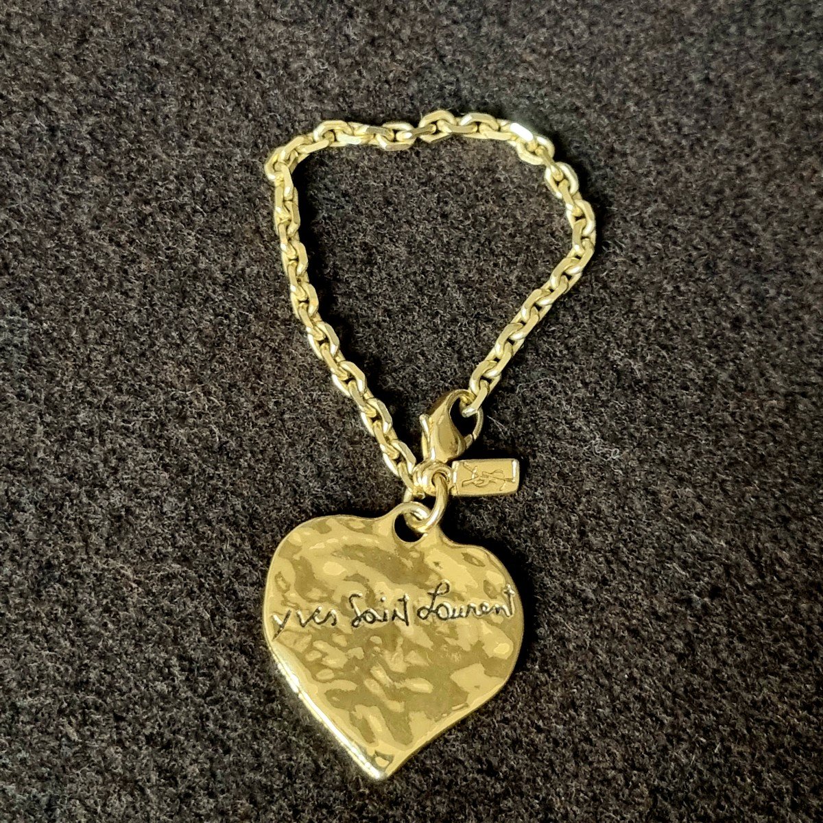 Bag Jewel, Yves Saint Laurent Vintage Heart Keychain