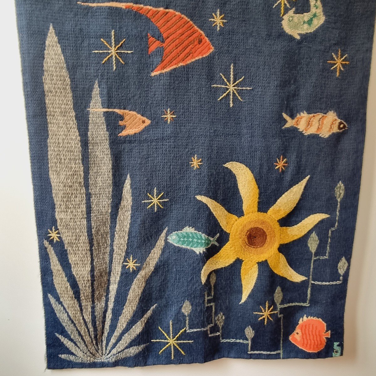 Tapestry, Hanging Homage To Paul Eluard, "the Sea Is In The Eyes Of The Sky And The Night", XX-photo-4