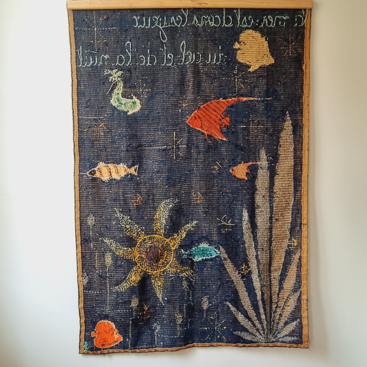 Tapestry, Hanging Homage To Paul Eluard, "the Sea Is In The Eyes Of The Sky And The Night", XX-photo-4