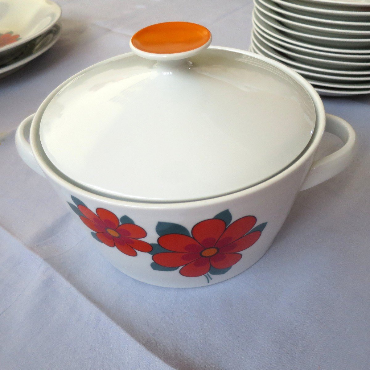 Service de table en porcelaine WINTERLING BAVARIA circa 1970-photo-4