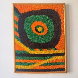 Tufted Wool Tapestry Circa 1960