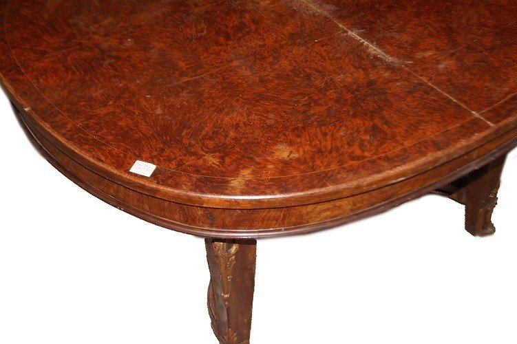 Belle Table à Rallonge De Style Régence Française De La Première Moitié Des Années 1800-photo-3