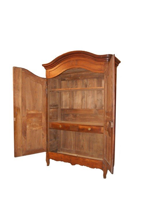 Large French 18th Century Provençal Style Wardrobe In Walnut-photo-2