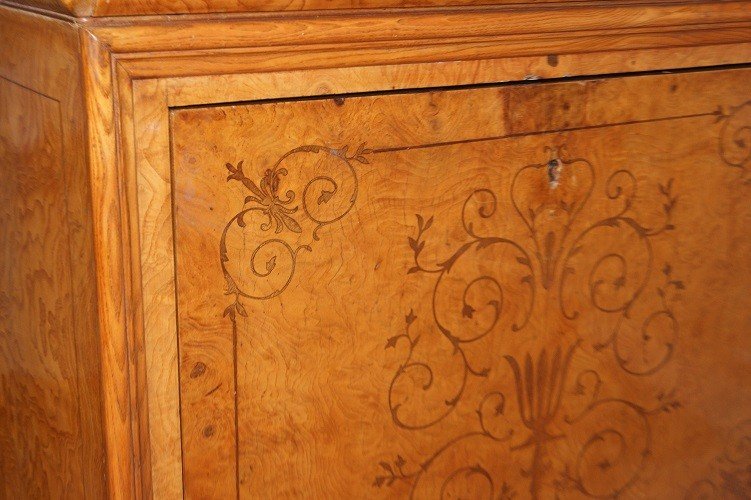 Finely Inlaid Charles X Style French Secretaire From The 1800s-photo-4