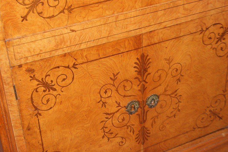 Finely Inlaid Charles X Style French Secretaire From The 1800s-photo-2