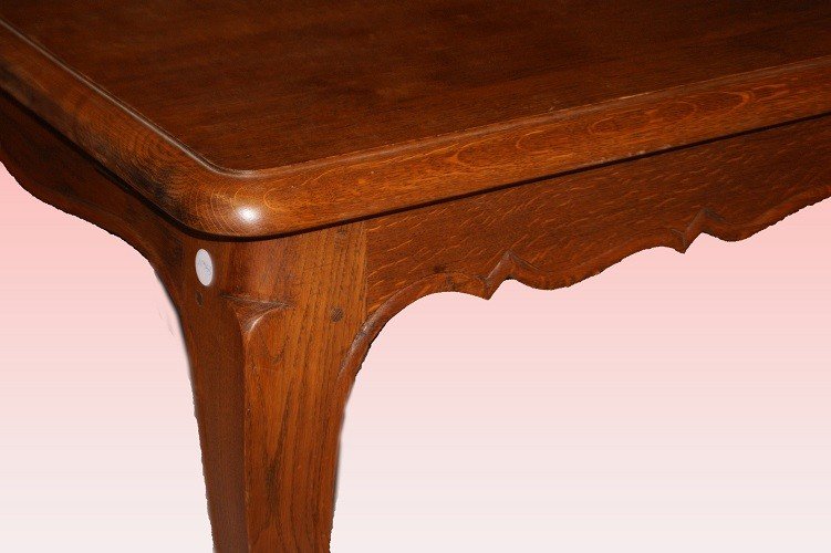 Large Rectangular French Provençal Table From The 1800s With Extensions-photo-2