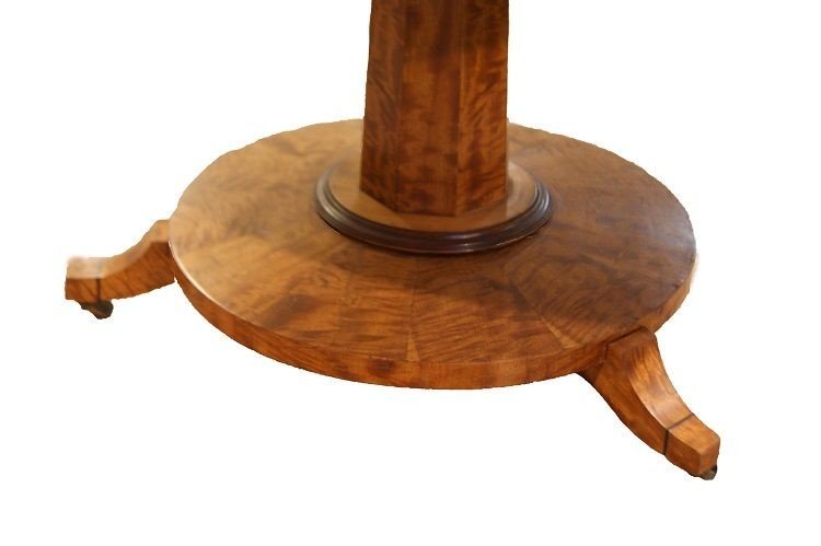 English Table In Birch And Regency Rosewood From The Early 1800s-photo-4